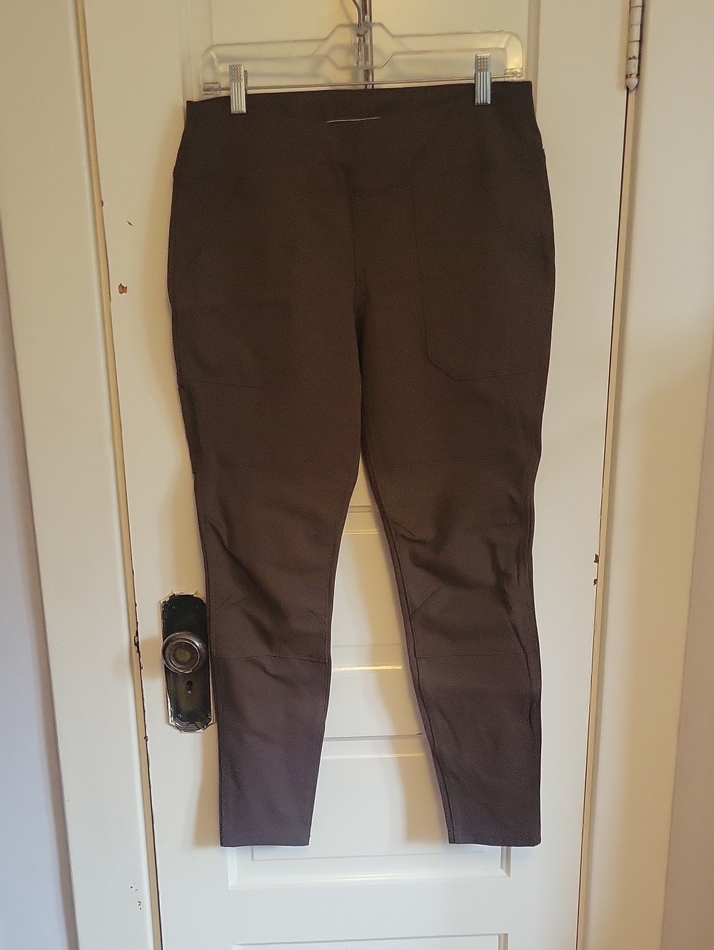 Women’s Carhartt Dark Brown Pull-On Fitted Work Pants/leggings